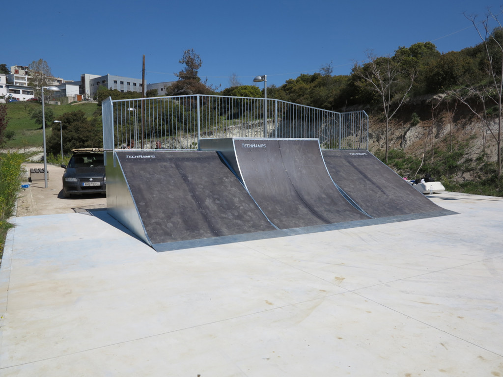 Grecja skatepark- Panórama